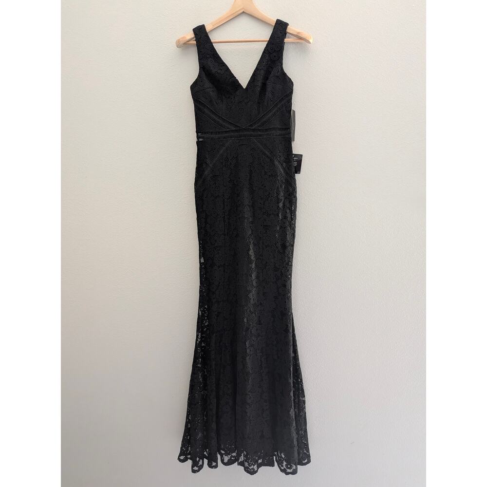 NWT Lulus My Forever Black Lace Sleeveless Maxi Dress Sz Small S Evening Formal - Picture 5 of 11
